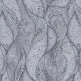 tapeta-dekoracyjna-liscie-fala-szara-grafit-winylowa
