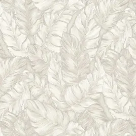 tapety-tapeta-szare-liscie-brokat-3d-zmywalna