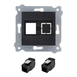 exen-gniazdo-komputerowe-2xrj45-kat-5e-czarny-wtyk-utp-czarny-metalik-diy