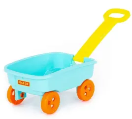 polesie-wozek-z-raczka-do-ciagniecia-do-ogrodka-piaskownicy-zabawka-mietowy