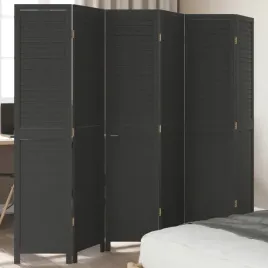 parawan-pokojowy-6-panelowy-czarny-lite-drewno-paulowni-lumarko-lumarko