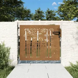 furtka-ogrodowa-85x100-cm-stal-kortenowska-motyw-bambusa-lumarko