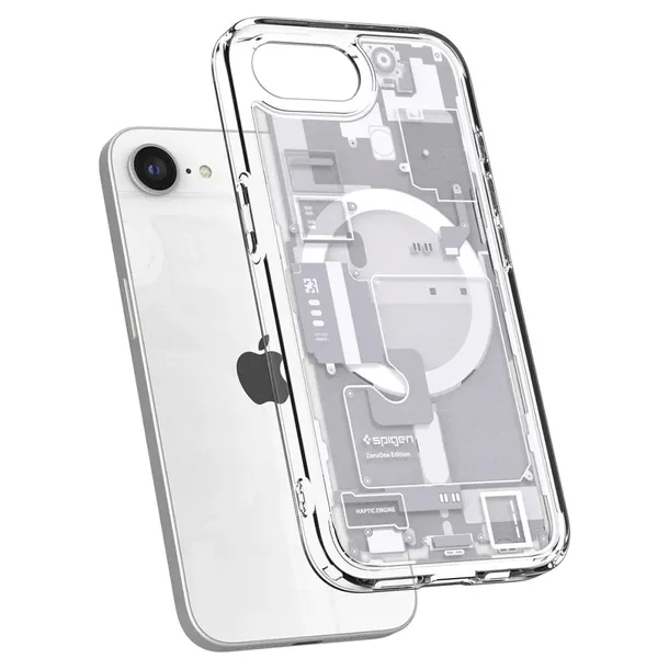 etui-spigen-ultra-hybrid-magsafe-do-iphone-16e-zero-one-biale-typ-plecki
