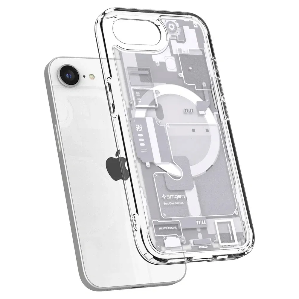 etui-spigen-ultra-hybrid-magsafe-do-iphone-16e-zero-one-biale-stan-nowy