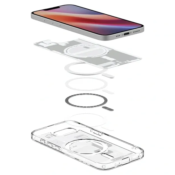 etui-spigen-ultra-hybrid-magsafe-do-iphone-16e-zero-one-biale-funkcje-ladowanie-indukcyjne-magsafe-pochlanianie-wstrzasow