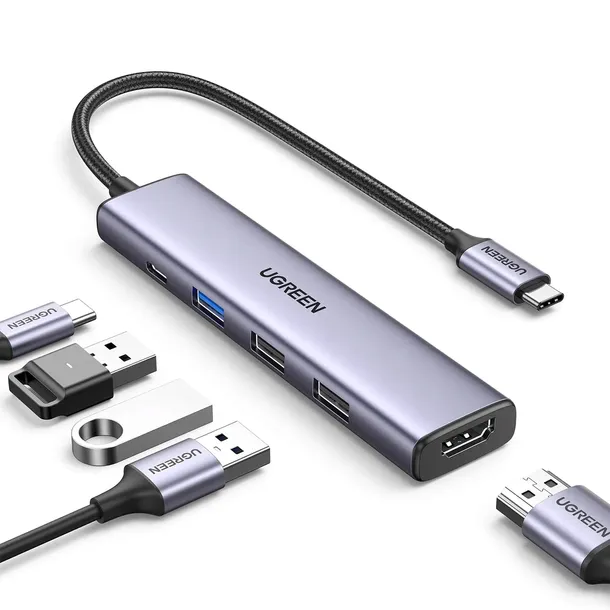 adapter-ugreen-cm478-hub-usb-c-do-hdmi-usb-a-3-0-2xusb-a-2-0-pd-stan-nowy-producent-ugreen