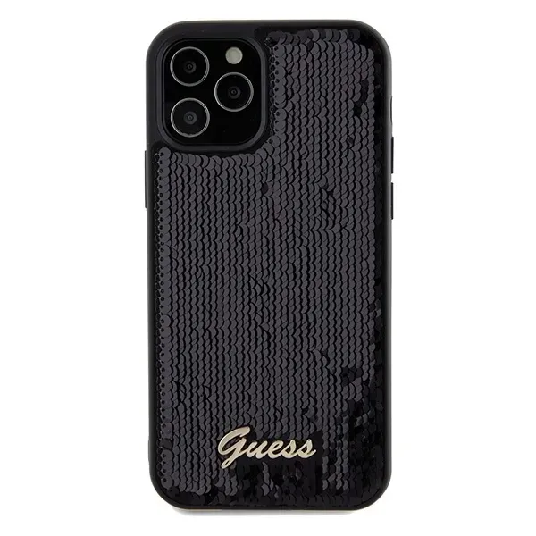 etui-guess-do-apple-iphone-12-12-pro-hardcase-sequin-script-metal-czarny