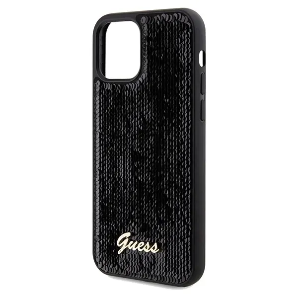 etui-guess-do-apple-iphone-12-12-pro-hardcase-sequin-script-metal-czarny-stan-nowy-dedykowany-model-iphone-12-12-pro