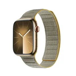 pasek-crong-melange-do-apple-watch-4-5-6-7-se-8-9-40-41mm-zolty-melanz