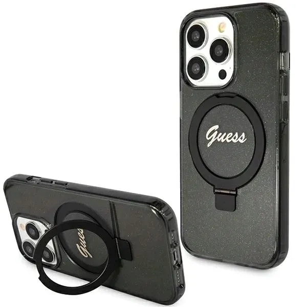 etui-guess-do-iphone-15-pro-hardcase-ring-stand-script-glitter-magsafe-stan-opakowania-oryginalne