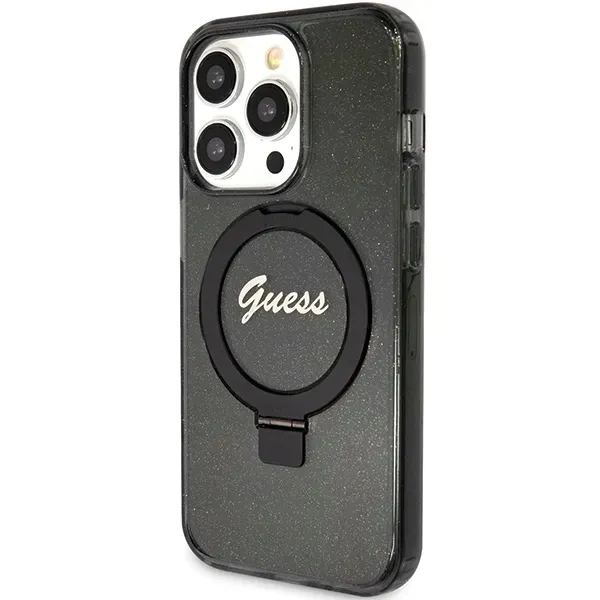 etui-guess-do-iphone-15-pro-hardcase-ring-stand-script-glitter-magsafe-marka-guess