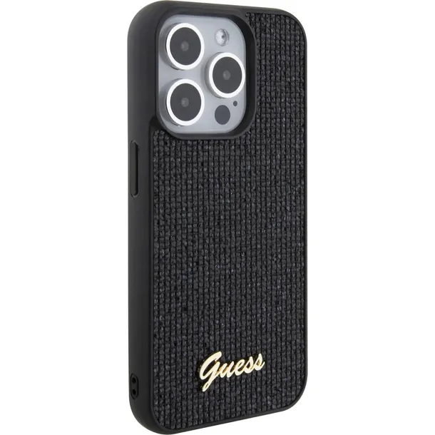 etui-case-guess-do-apple-iphone-15-pro-hardcase-disco-metal-script-czarny-kolekcja-disco-metal-script