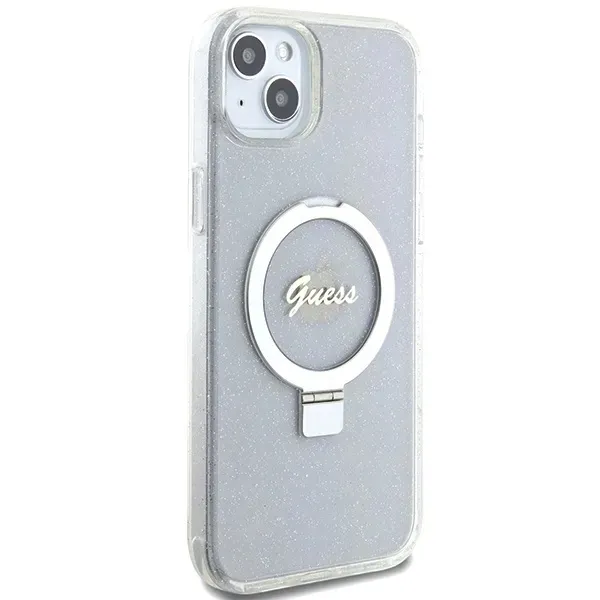 etui-guess-do-iphone-15-plus-14-plus-hardcase-ring-stand-script-glitter-m-dedykowany-model-iphone-15-plus