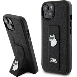 etui-karl-lagerfeld-do-iphone-15-czarne-black-hardcase-gripstand-saffiano-c