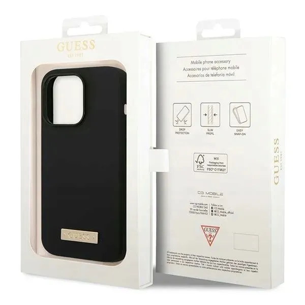 etui-guess-do-iphone-14-pro-logo-plate-magsafe-stan-nowy