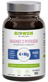 magnez-4x-z-potasem-100-kapsulek-biowen