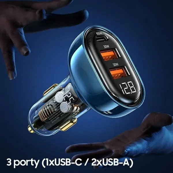 usams-ladowarka-do-auta-usb-c-2xusb-a-125w-fast-kolor-niebieski