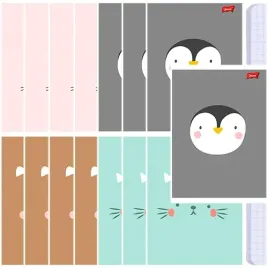 zeszyt-a5-w-kratke-32-kartki-laminowany-cute-zwierzatka-unipap-15-sztuk