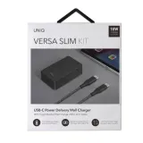 uniq-ladowarka-usb-c-pd-18w-kabel-usb-c-kolor-czarny