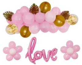 girlanda-balonowa-balony-zlote-rozowe-z-konfetti-napis-love-na-walentynki