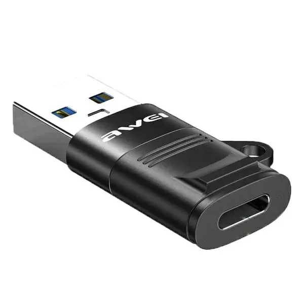 adapter-przejsciowka-awei-cl-13-usb-c-usb-a-czarny