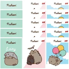 zeszyt-w-kratke-a5-32-kartki-laminowany-majewski-pusheen-kotek-15-sztuk