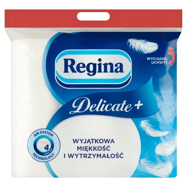 Papier toaletowy Regina Delicatie+ miękki, delikatny 4 warstwy 9 szt.