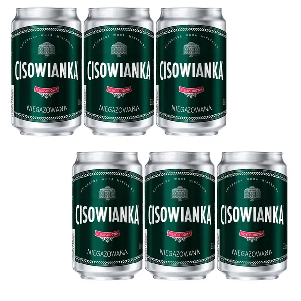 Woda Cisowianka niegazowana 330ml puszka 6szt