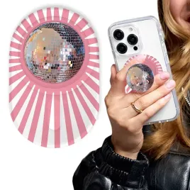 popgrip-okragly-uchwyt-skladany-do-telefonu-disco-ball-uroczy-pink-grip-hit