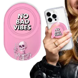 popgrip-okragly-uchwyt-skladany-do-telefonu-no-bad-vibes-uroczy-pink-grip