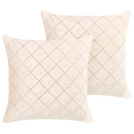 zestaw-2-poduszek-dekoracyjnych-yarrow-welur-45-x-45-cm-bezowy-wzor-geometr