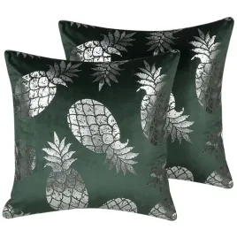 zestaw-2-poduszek-dekoracyjnych-astilbe-welur-45-x-45-cm-ciemnozielony-wzor