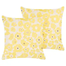 zestaw-2-poduszek-dekoracyjnych-triteleia-welur-45-x-45-cm-zolty-wzor-kwiat
