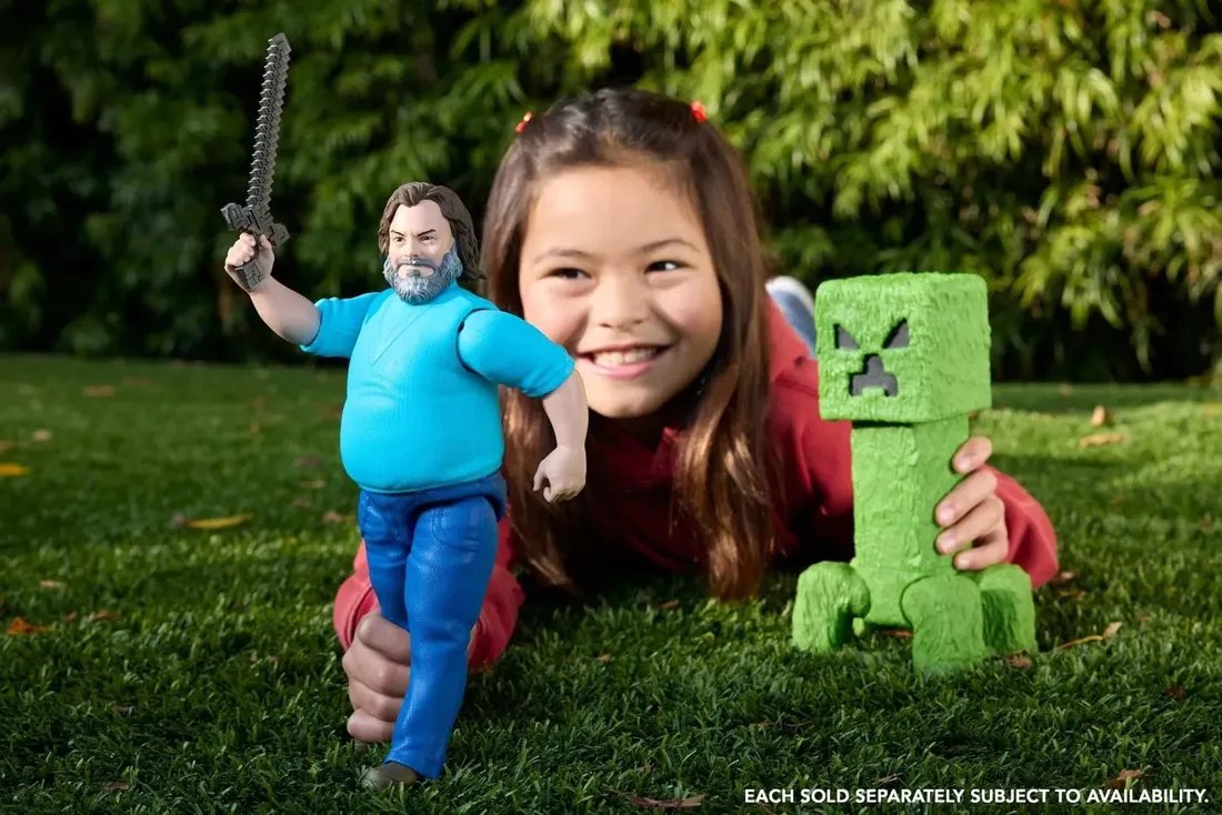 mattel-minecraft-large-scale-action-figure-12-inch-posable-creeper-toy-col-stan-nowy