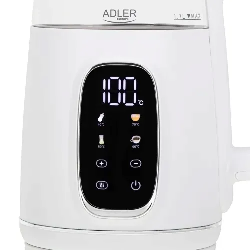 Czajnik z Regulacją Temperatury Elektryczny Szklany 40-100°C 1,7L 2200W