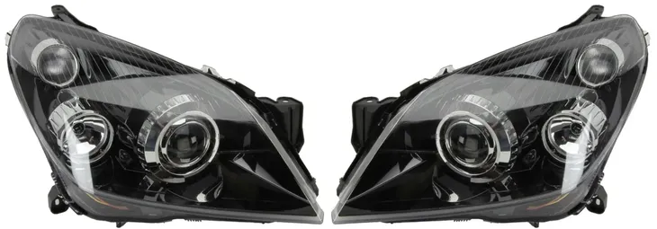 REFLEKTOR LAMPA PRZÓD OPEL ASTRA H 2004- DEPO XENON D2S+H1 LEWY + PRAWY KPL
