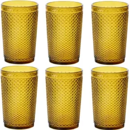 szklanki-do-wody-340-ml-wysoke-florina-alexis-amber-zlote-zestaw-6-sztuk