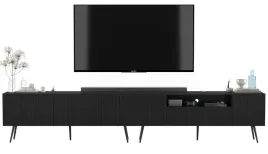 komoda-rtv-glamour-nowoczesna-szafka-rtv-czarny-mat-ryflowane-fronty-loft