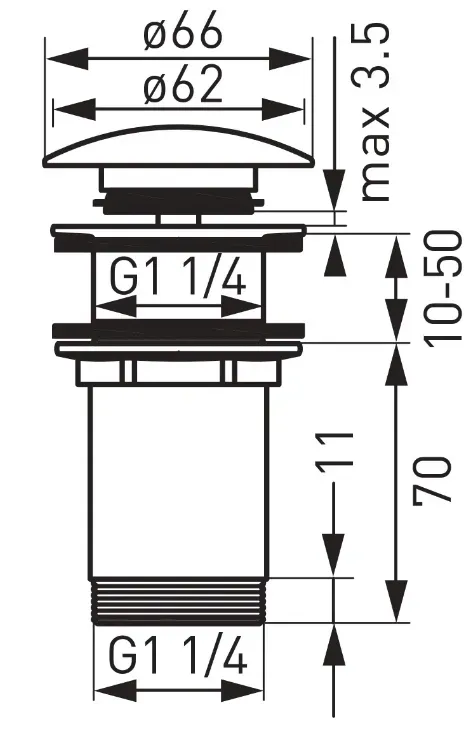 f-design-kleome-korek-click-clack-czarny-stan-nowy