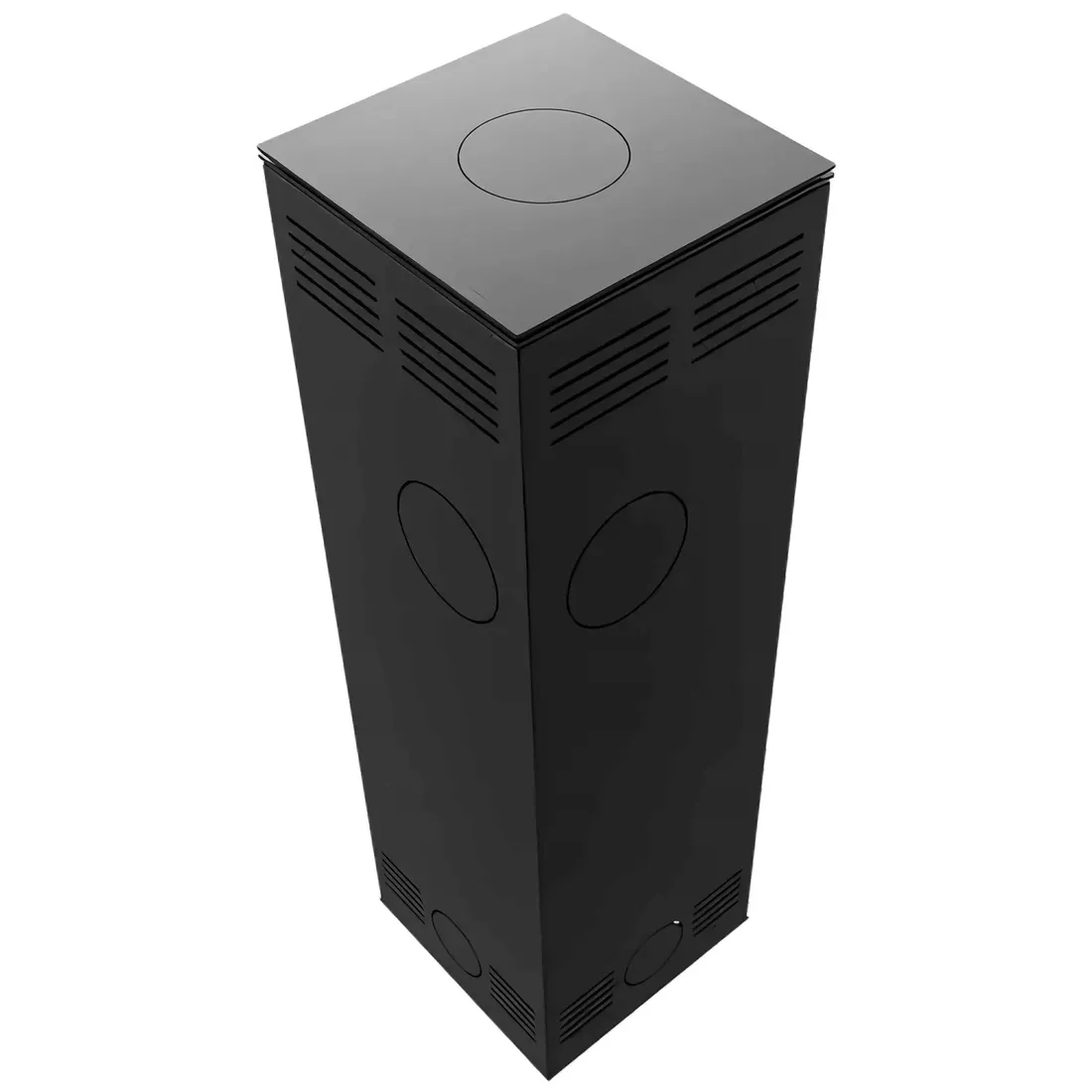 piec-wolnostojacy-koza-tora-m-nero-assoluto-black-spiek-kwarcowy-8kw-or-o150-stan-nowy