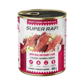 karma-dla-psa-super-rafi-cielecina-i-watrobka-krolika-800g