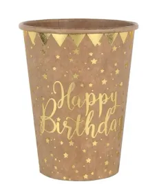 kubeczki-papierowe-urodziny-gwiazdki-kraft-happy-birthday-270ml-10szt