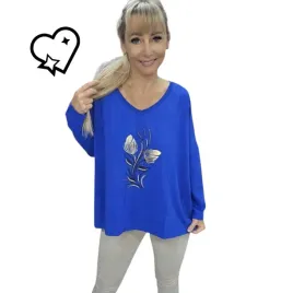stylowa-tunika-oversize-bawelna-bluzka-cyrkonie-zloto-kwiat-54-56-7xl-8xl