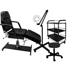 fotel-kosmetyczny-hydrauliczny-lampa-taboret-stolik-czarny