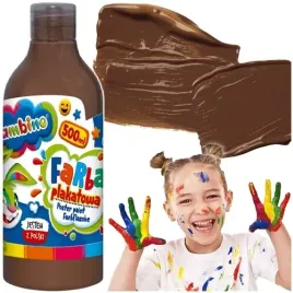 farba-plakatowa-szkolna-bambino-500-ml-w-butelce-majewski-brazowa