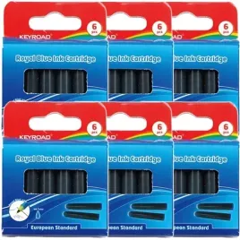 naboje-do-piora-keyroad-niebieskie-wklady-atramentowe-6-sztuk-6-opak