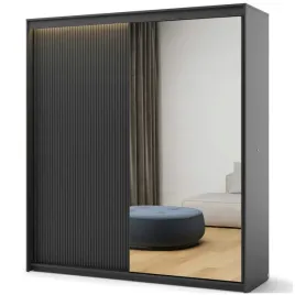 szafa-z-lustrem-200-cm-czarna-lamele-przesuwna-z-oswietleniem-pojemna-tz-01