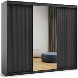 szafa-z-lustrem-250-cm-czarna-lamele-przesuwna-z-oswietleniem-pojemna-tz-02