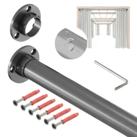 drazek-na-zaslony-ogrodowe-do-altany-balkon-taras-ocynk-25-mm-295-cm-grafit