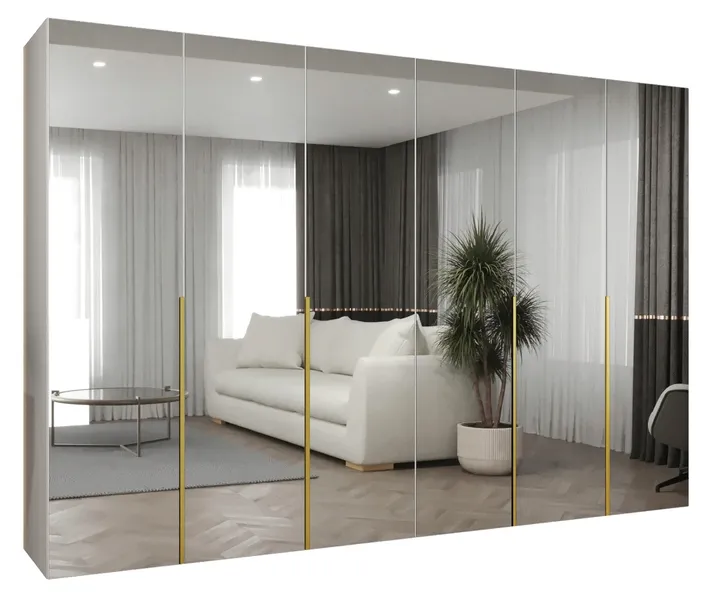 Szafa uchylna z lustrem otwierana ALICANTE 3 300 wys. 202 cm, gł. 52 cm